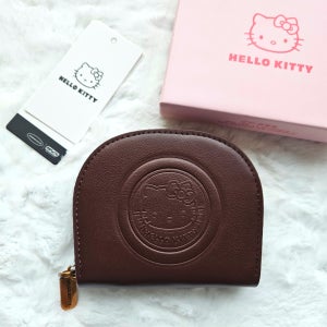 키티 레더 카드 지갑 아코디언 명함 케이스