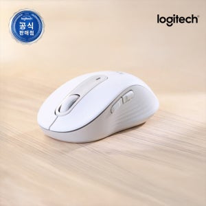 [오!로지][N배송] 로지텍코리아 공식 시그니처 M650 무소음 무선 마우스 오프화이트