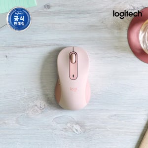 [오!로지][N배송] 로지텍코리아 공식 시그니처 M650 무소음 무선 마우스 로즈핑크