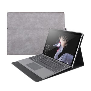 서피스 프로 파우치 고 호환 케이스 알칸타라 극세사 스탠딩 거치대 그레이, 서피스프로 8