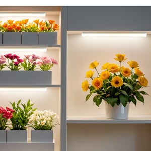 잘자람 LED 식물등 25W 4000K 60cm 세트 식물성장촉진 생장등 창빛농원(전원스위치 포함)