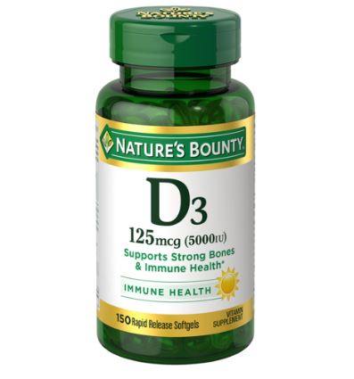 네이쳐바운티 맥시멈 스트랭스 <b>비타민d5000iud3</b> 150정 비건 비타민D3 5000IU