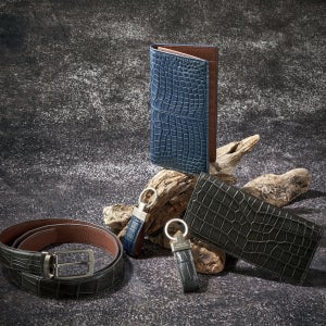 더퀴르 남자 명품 악어가죽 장지갑 벨트 선물 세트 [선물 세트]