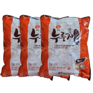 국산 우리쌀 식사대용 끓여먹는 구수한 누룽지 3kg x3 1박스 대용량 업소용 효자식품 외