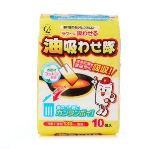일본 코튼라보 폐식용유 기름 흡수 시트 종이 10p