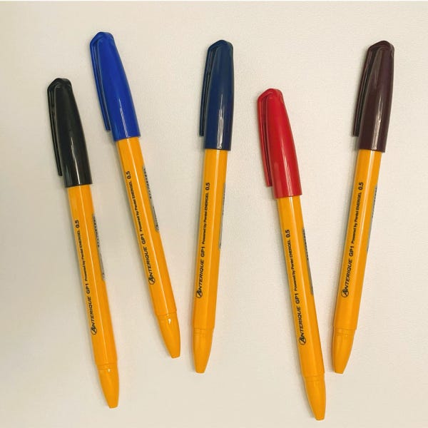 안테릭 ANTERIQUE 볼펜 캡 노크식 젤펜 0.5mm 겔 볼펜 안테리크