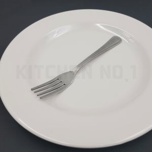 스텐 땡땡이 양식 중포크(샐러드포크) 16cm
