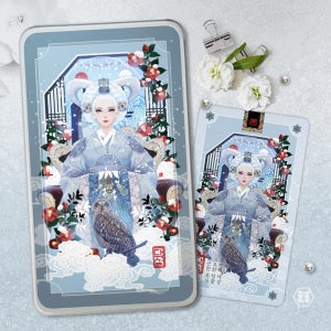 눈의 여왕님 대설 대형 틴케이스