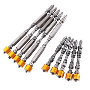 토션비트 110mm5개 65mm5개 총10개입 임팩 전동 드릴 드라이버 세트 양날 십자