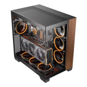 안텍 C8 MESH 빅타워 우드 PC 본체 본체 데스크탑 어항 케이스