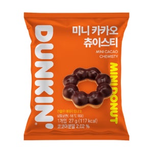 던킨도너츠 카카오츄이스티 미니도넛 25g x 40ea