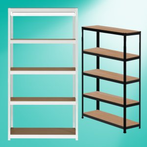 스피드랙V2 철제선반 5단 90x30x150 홈던트 팬트리선반 베란다 주방 거실수납장