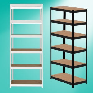 스피드랙V2 철제선반 6단 70x30x180 홈던트 팬트리선반 베란다 주방 거실수납장