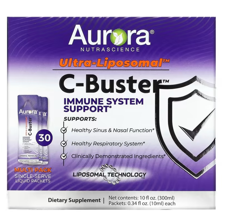 오로라뉴트라사이언스 리포소말 <b>비타민C</b> 30팩 <b>비타민</b>D 아연 미국인삼 <b>홍경천 비타민</b>K 엘더베리