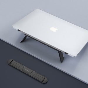 부착식 초경량 노트북 거치대 맥북 갤럭시북 접이식 알루미늄 스탠드 받침대