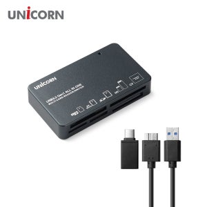 유니콘 USB3.2 Gen1 6in1 멀티카드리더기 올인원117종 지원 A+C타입 XC-5000M