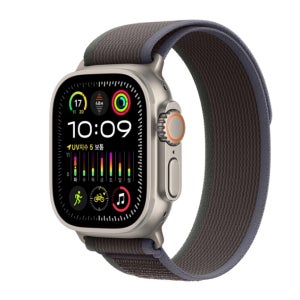 Apple Watch Ultra2 49mm GPS+Cell 내추럴 티타늄/블루/블랙 트레일 루프 MRF53KH/A