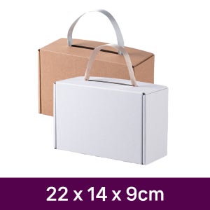 G형 끈 손잡이 크라프트 상자 16호 (22x14x9cm) 수제 과일청 잼 병 포장 박스