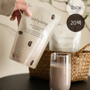온리소이 더 진한 서리태 콩물 두유 국산 무가당 단백질 임산부 190ml, 20개