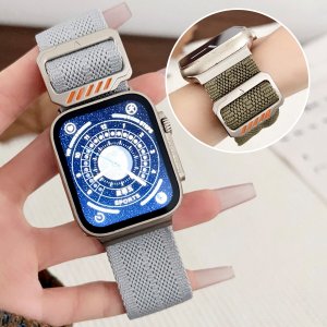 애플워치3 2 1세대 38 42mm 호환 모던 라이트 버클 나일론 스트랩 밴드 시계줄