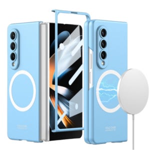 맥세이프 케이스 전면 강화유리 일체형 폴더 슬림 스카이, 갤럭시Z 폴드4