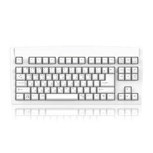 큐센 DT35 89 풀윤활 가스켓 사무용 유무선 텐키리스 기계식 키보드 화이트, 하이무 저소음 바다소금