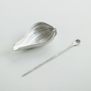 목련잎 주석 다하 차시 세트 보이차도구 차하 차도구 다구