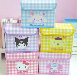 귀여운 캐릭터 뚜껑형 정리함 접이식 다용도 상자 인테리어 수납박스 방꾸미기