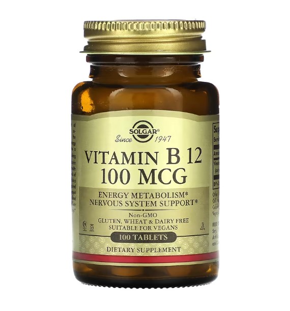 솔가 비타민B12 비타민비12 100mcg 100정 100일분 <b>시아노코발라민</b>