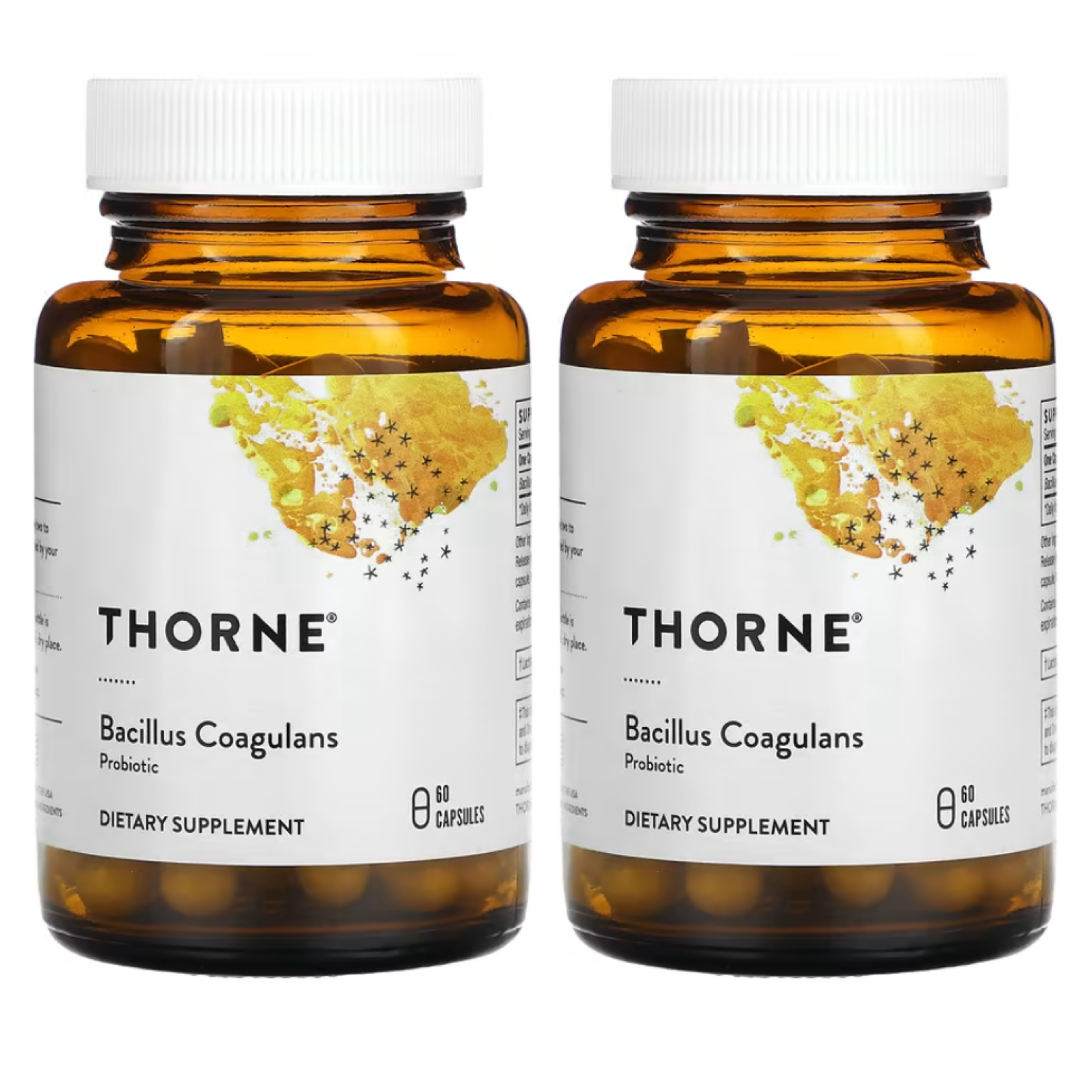 2통 쏜리서치 <b>바실러스 코아귤런스</b> 유산균 캡슐60