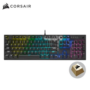 커세어 K60 PRO RGB 비올라축 게이밍 기계식 키보드 골드키캡 에디션