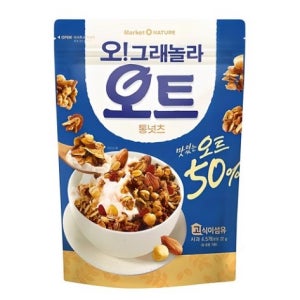 오리온 마켓오 오그래놀라 오트 통넛츠 시리얼 360g