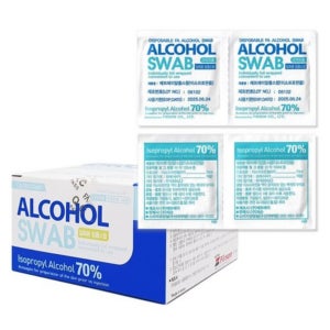이소프로필 알콜 방역 살균 세척 소독용 IPA 알코올 스왑 100매