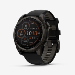 가민 Fenix 8 51mm Solar GPS 프리미엄 아웃도어 스마트워치 카본 그레이 실리콘 밴드 피닉스8
