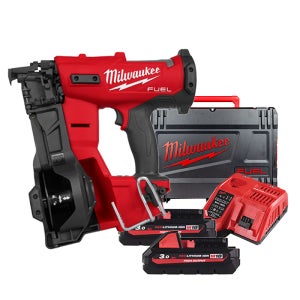 밀워키 M18 FRCN45-302X 무선 코일 루핑 타정기 18V 배터리3Ah 2개 세트