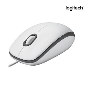 [국내정발] 로지텍 M100R 화이트 유선 가성비 마우스