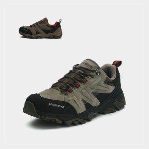 워터프루프 남성 트레킹화 로우컷 천연 소가죽 방수 경등산화