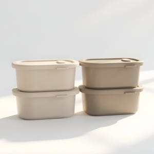 [N단독구성] 디아르 국내산 플래티넘 실리콘 밥 팩 소분 냉동밥 보관 용기 200ml 4P
