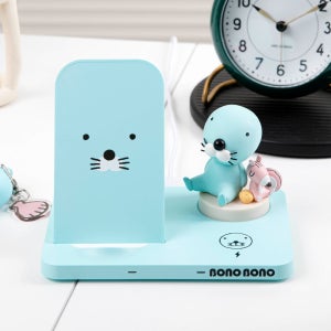 데이니즈 보노보노 듀얼 고속 무선충전 거치대 선물 캐릭터굿즈