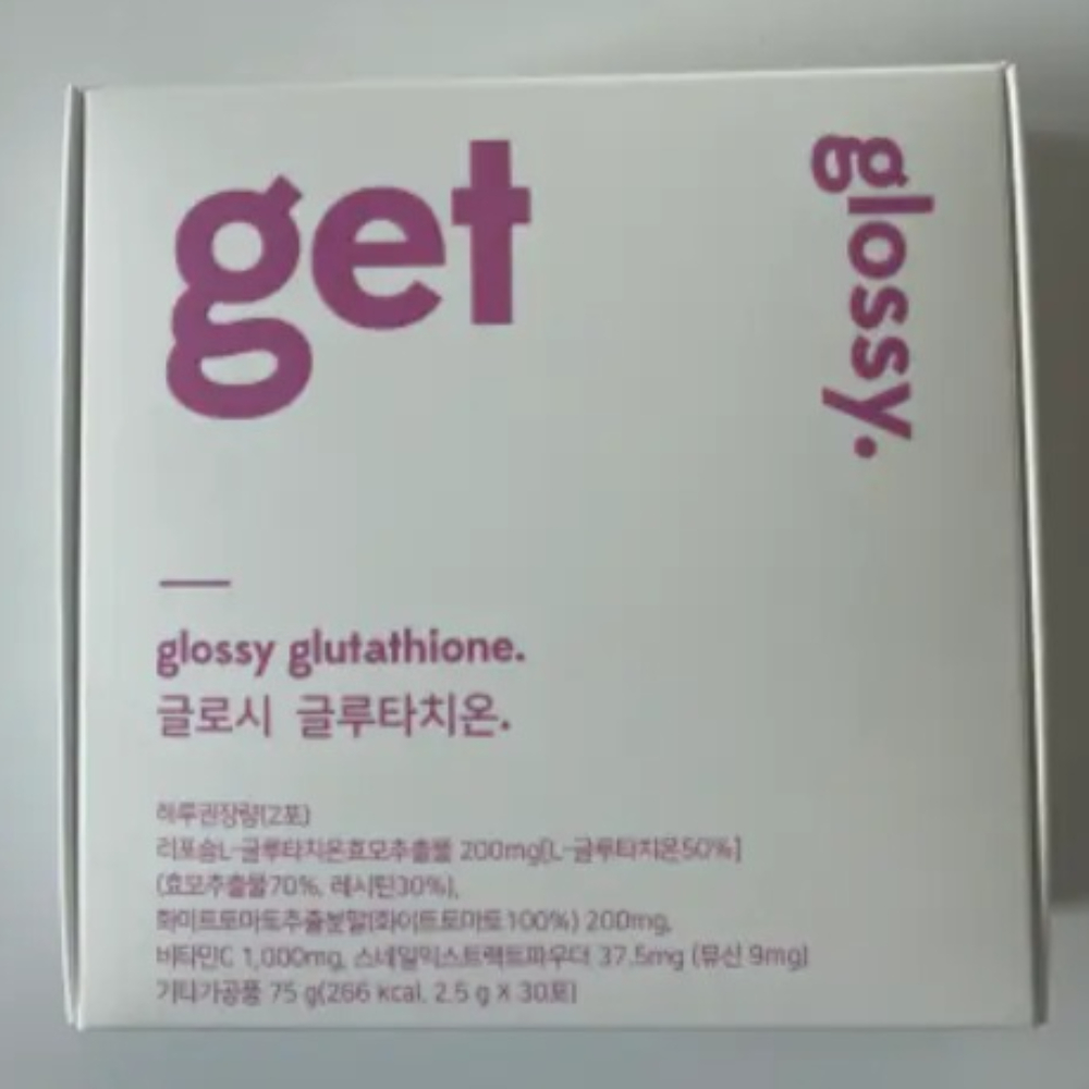 바이너랩 <b>겟글로시</b> 글루타치온 15일 30포 리포솜 레모나맛