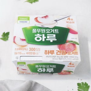 메가마트 풀무원 하루요거트 복숭아 80gx4개