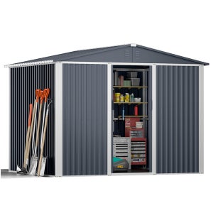 지키미닷컴 조립식창고 스틸창고 10x8 조립이 쉬운 프리미엄 야외 미니 소형 이동식 간이 전원주택