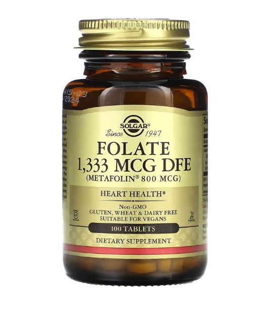 솔가 활성엽산 메틸<b>폴레이트 1333</b>mcg 100정 100일분 Folate