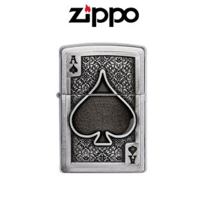 무광 크롬피니쉬바디 ZIPPO 49637 에이스 스페이드