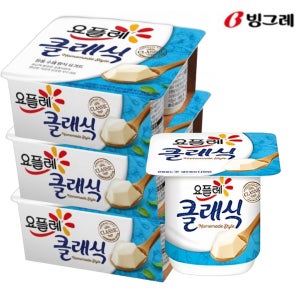 빙그레 요플레 클래식 요거트 85g (12입) 떠먹는 요구르트