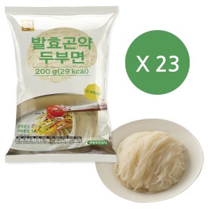 100g당 14.5kcal 빼빼곤약 발효곤약두부면 200g x 23팩