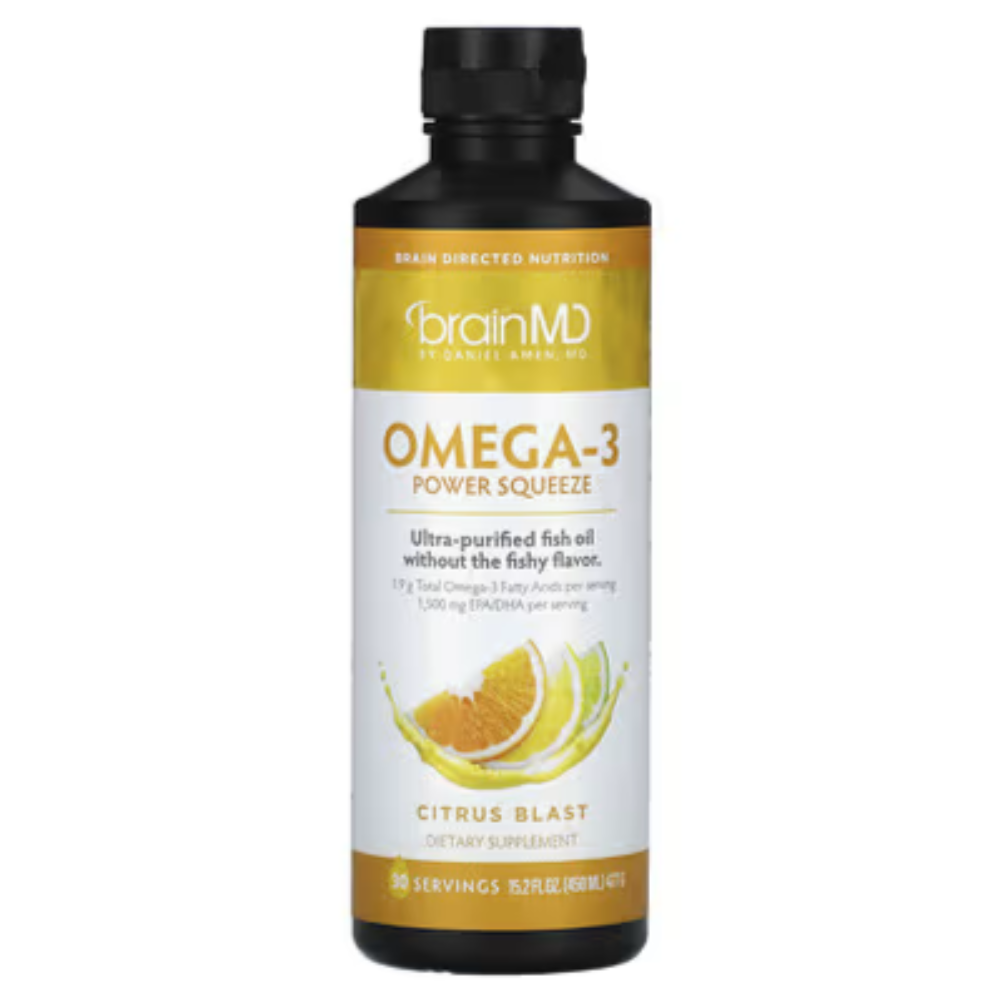 <b>브레인</b>MD 오메가3 <b>파워</b> 스퀴즈 시트러스 블래스트 477g