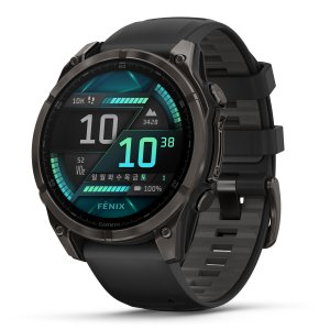 가민 피닉스8 아몰레드 멀티스포츠 GPS스마트워치 카본그레이 티타늄 블랙, 47mm