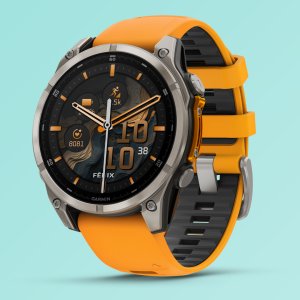 가민 피닉스8 아몰레드 멀티스포츠 GPS스마트워치 티타늄 오렌지, 47mm