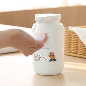 무아스 해피버디 아티스트 에디션 자동 디스펜서 화이트 Catch me if you can!